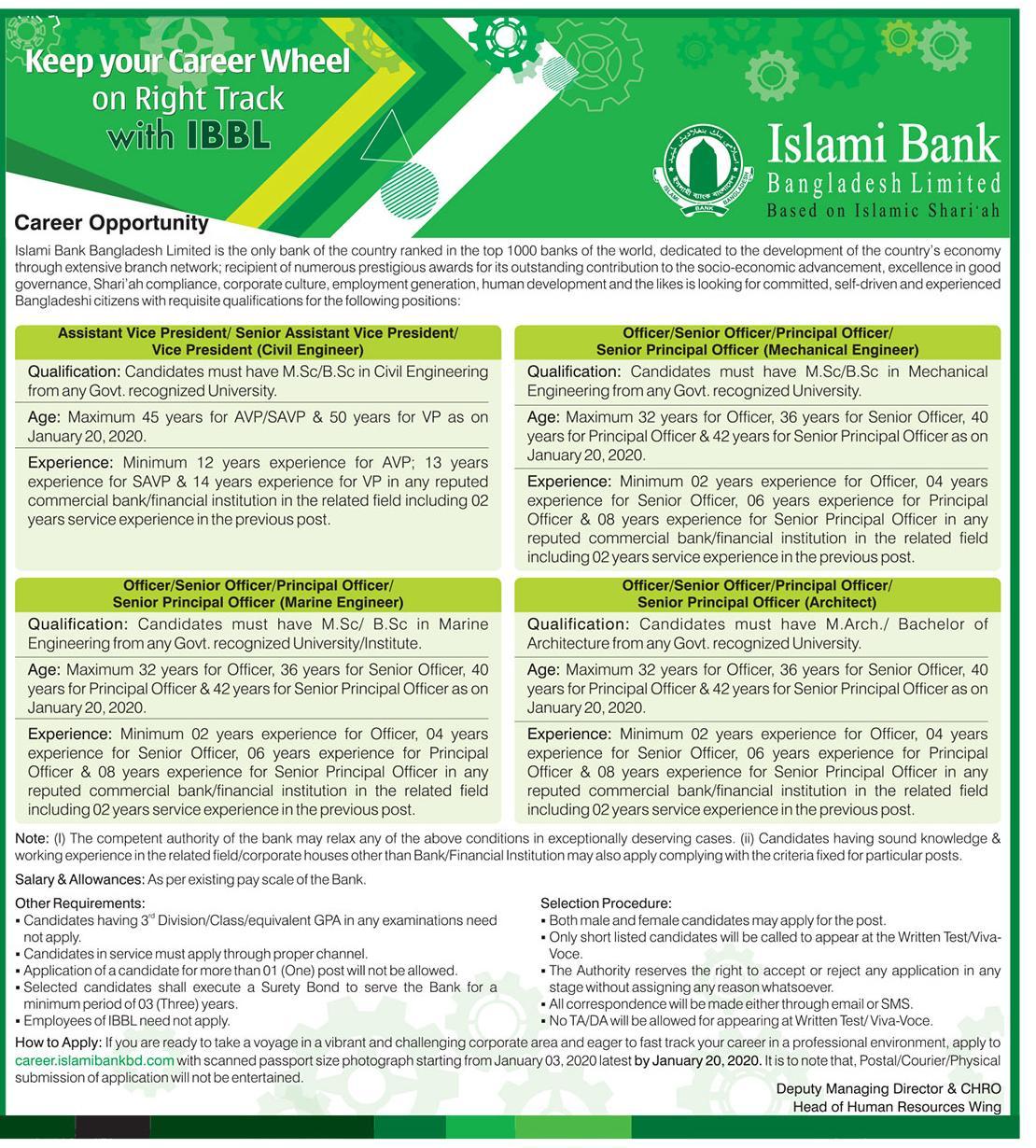 Islamli Bank Ltd Job Circular 2020
